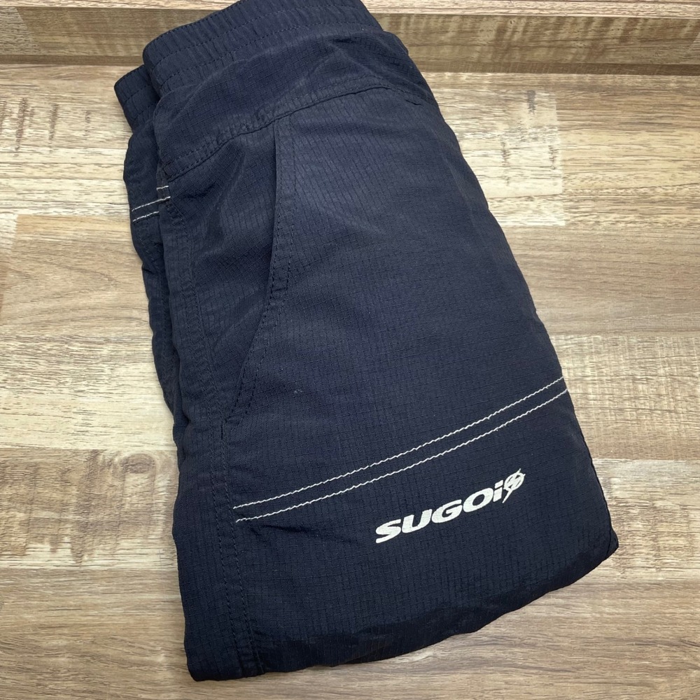Sugoi Mens Black Padded Mountain Bike Cycling Shorts Size Medium MTB Baggy